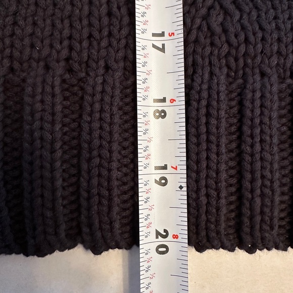Anthropologie Maeve Size M The Pippa Mock-Neck Sweater Extended Shoulder Black - Picture 10 of 10